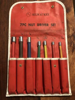 Vintage Milwaukee Nut Driver Set - Complete