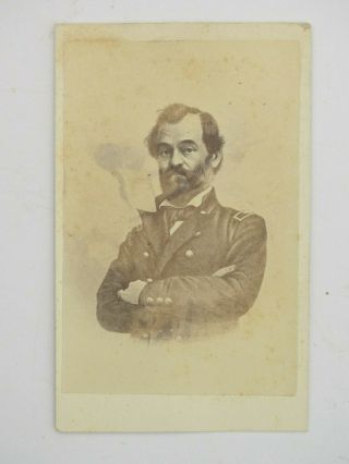 1860s Civil War Confederate General Heintzelman Carte De Visite Cdv Photo