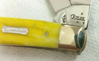 Case XX 6207 John Deere Mini Trapper knife,  2007,  Corncob jig yellow bone handle 3