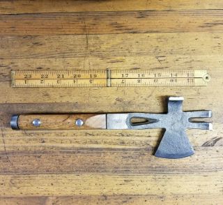 Vintage Hatchet Axe Hammer Multi Tool • Antique Woodworking Tools West Germany