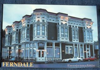 Ferndale California Architectural Charms Corner Building Photo Postcard Undated