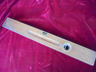 Antique Stanley No.  95 Full Brass Bound Level Woodworking Stanley Level Company