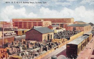 La Junta,  Colorado Atchison,  Topeka & Santa Fe Railway Shops - Train Cars