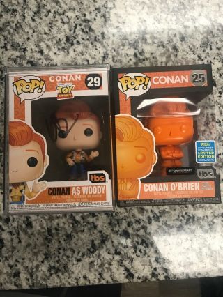 Funko Pop Toy Story Conan: Conan As Woody Signed (sdcc Comic Con 2019 Exclusive)