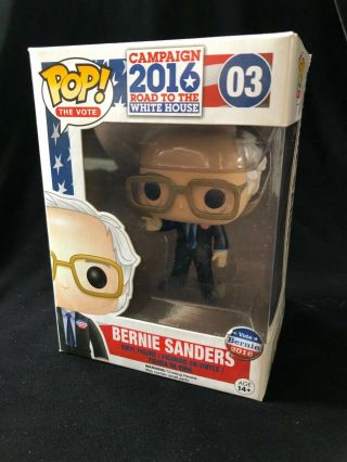 Funko Pop Bernie Sanders 2016 campaign Vote Bernie protector 2