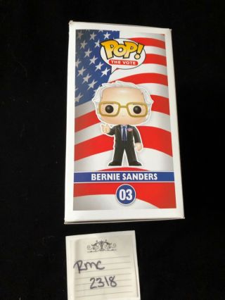 Funko Pop Bernie Sanders 2016 campaign Vote Bernie protector 3