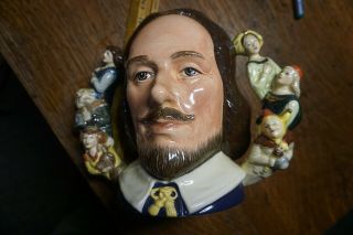 1992 Royal Doulton William Shakespeare Double Handled Toby Mug 1130/2500 D6933