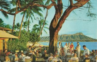 Postcard Diamond Head Terrace Halekulani Hotel Honolulu Hawaii