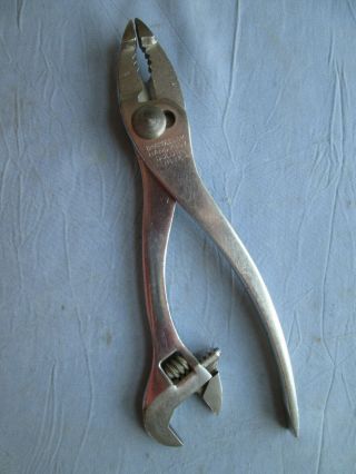 Vintage Diamalloy Duluth Handyboy Dh 16 Crescent Wrench Pliers Old Tool No Res