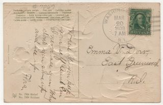 EASTER GREETINGS PC Postcard HOLIDAY 1909 Washington Rhode Island RI Coventry 2