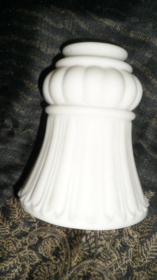 Vintage Milk Glass Deco Globe For Ceiling Fixture - - 2 " Fitter