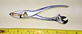 Vintage Diamond Duluth Diamalloy Handyboy Dh 15 Crescent Wrench Pliers Old Tool