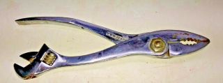 Vintage Diamond Duluth Diamalloy Handyboy DH 15 Crescent Wrench Pliers Old Tool 3