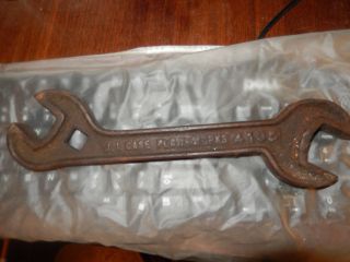 Antique/old J.  I.  Case Plow 4105 Farm Implement Wrench - 10 1/2” Long
