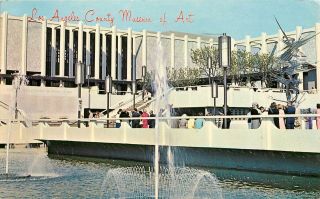 Los Angeles County Museum Of Art Ca California Postcard Pm 1967