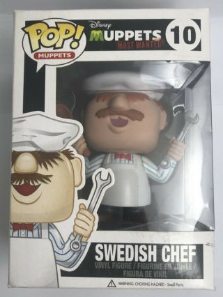 Funko Pop Disney Muppets Most Wanted Swedish Chef 10 Vinyl Figure