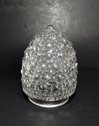 Vtg Bubble Glass Ceilng Light Fixture Cover Acorn Globe Shade Retro Mcm 6 "