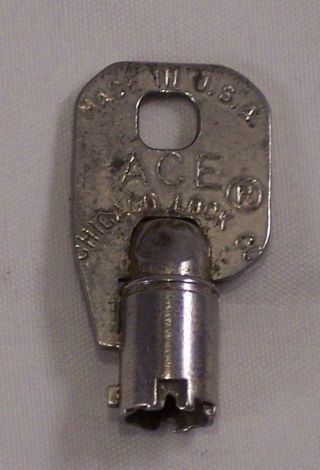 Ace Chicago Lock Key Ct4 Tubular Vending Security Alarm Do Not Duplicate