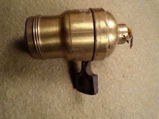 Vintage Electric Lamp Fatboy Brass Table Lamp Turn Socket Hubbell Parts Repair