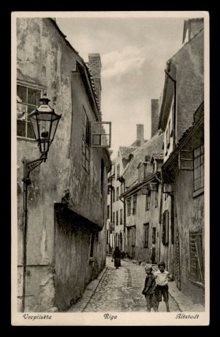 Dr Who Vecpilseta Riga Latvia Street View Vintage Postcard C86135
