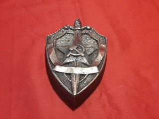 Very Rare Sign of the KGB of the USSR NKVD Bas - relief Bronze 2