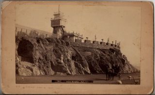 C1900 Photograph Parapet And Statues Sutro Heights San Francisco