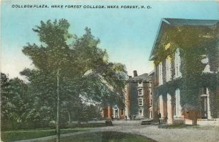North Carolina,  Nc,  Wake Forest,  Plaza,  Wake Forest College 1910 
