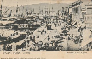Turkey - Smyrne Movement In The Port Old Postcard 1910s