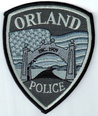Orland California Ca Police Patch