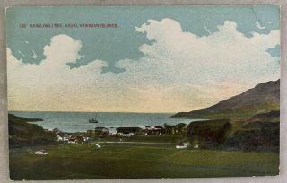 Antique Postcard Nawiliwili Bay Kauai Hawaii Territory