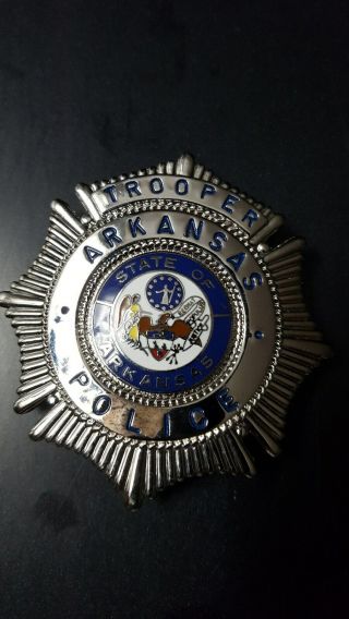 ARKANSAS POLICE BADGE STAR - Full Size - Very RARE 2