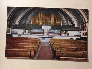 Interior Of Mormon Tabernacle Ogden Ut Vintage Postcard