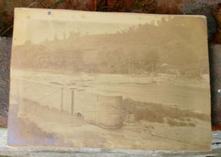 Antique Photograph Building Of The 1st Lock River Hoard Wv?