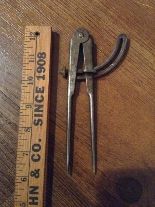 W.  S.  Ws & Co And 6 " Compass Divider Machinist Drafting Lodi Tool Drawing 1905