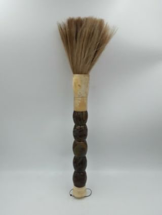 17 " Vintage Chinese Calligraphy Brush - Stone And Horse Hair