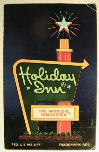 Newport Tn Holiday Inn Color Postcard Ca 1960 Near The Smoky Mountains Park