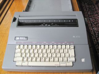 Smith Corona Sl 470 Portable Electric Typewriter In With Cover