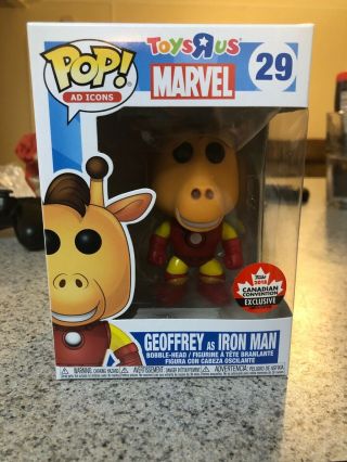 Funko Pop Geoffrey As Iron Man 29 Toys R Us Canadian Convention Exclusive Le