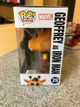 Funko POP Geoffrey as Iron Man 29 Toys R Us Canadian Convention Exclusive LE 2