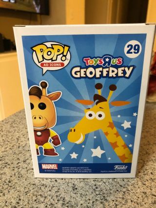 Funko POP Geoffrey as Iron Man 29 Toys R Us Canadian Convention Exclusive LE 3