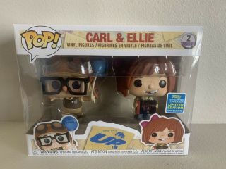 Funko Pop Up Carl And Ellie 2 Pack Disney Pixar 2019 Sdcc Shared Exclusive