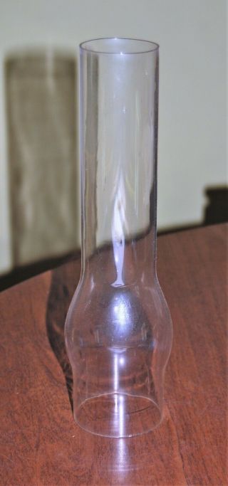 Vintage Oil Lamp Chimney 10 " Tall,  2 3/8 " Diameter Base