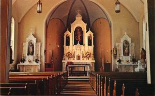Postcard Holy Childhood Of Jesus Catholic Church Altar,  Harbor Springs,  Michigan