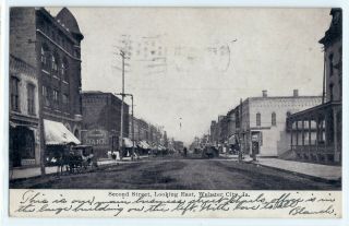 1907 Second Street,  Webster City,  Iowa; Antique Postcard,  Stores