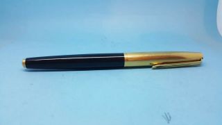 VINTAGE AURORA 98 VERY RARE FOUNTAIN PEN BLACK AND GOLD 2