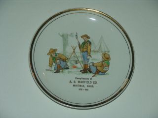 Scout Plate - Whitman,  Mass - Compliments Of A R Warfield Co 1712 - 1912