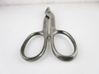 Wiss V - 10 Metal Cutting Snips Vintage duck bill scissors Made in USA 9 3/4 3