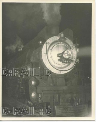9dd761 Rp 1951 Southern Pacific Railroad 4 - 6 - 2 Loco 2487 Los Gatos Ca