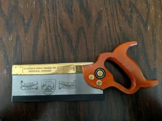 Tyzack Nonpareil Brass Back Tenon Saw 8 " X 20 Pts - Made In England