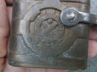Large Vintage Brass Iron Lock U.  S.  Army Ordinance Department Crossed Cannons